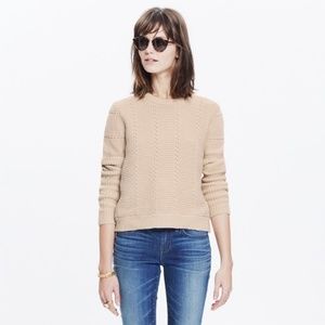 Madewell Cream Guideway Pullover Sweater